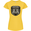 Turtle Mandala Art Tortoise Womens Petite Cut T-Shirt Yellow