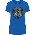 Turtle Mandala Art Tortoise Womens Wider Cut T-Shirt Royal Blue