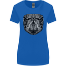 Turtle Mandala Art Tortoise Womens Wider Cut T-Shirt Royal Blue