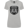 Turtle Mandala Art Tortoise Womens Wider Cut T-Shirt Sports Grey