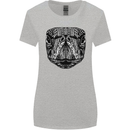 Turtle Mandala Art Tortoise Womens Wider Cut T-Shirt Sports Grey