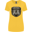 Turtle Mandala Art Tortoise Womens Wider Cut T-Shirt Yellow