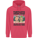 Turtloth Hiking Team Hiking Turtle Sloth Childrens Kids Hoodie Heliconia