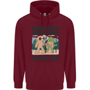 Turtloth Hiking Team Hiking Turtle Sloth Childrens Kids Hoodie Maroon