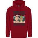 Turtloth Hiking Team Hiking Turtle Sloth Childrens Kids Hoodie Red