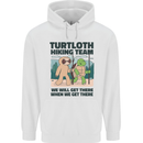Turtloth Hiking Team Hiking Turtle Sloth Childrens Kids Hoodie White