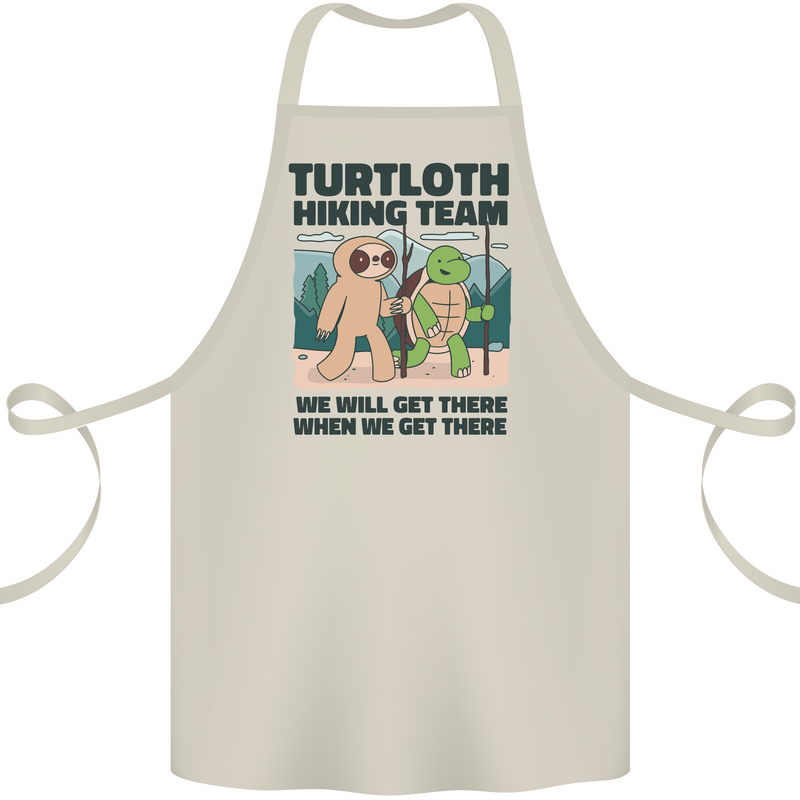 Turtloth Hiking Team Hiking Turtle Sloth Cotton Apron 100% Organic Natural