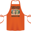 Turtloth Hiking Team Hiking Turtle Sloth Cotton Apron 100% Organic Orange