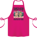 Turtloth Hiking Team Hiking Turtle Sloth Cotton Apron 100% Organic Pink