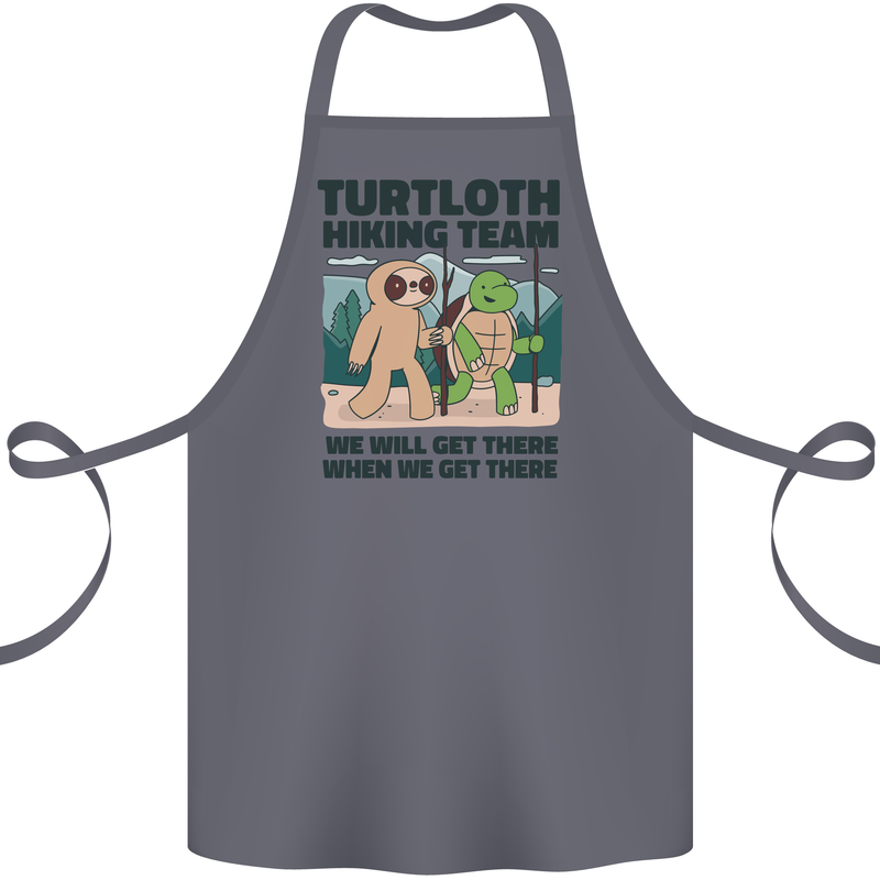 Turtloth Hiking Team Hiking Turtle Sloth Cotton Apron 100% Organic Steel