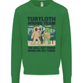 Turtloth Hiking Team Hiking Turtle Sloth Kids Sweatshirt Jumper Irish Green