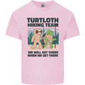 Turtloth Hiking Team Hiking Turtle Sloth Kids T-Shirt Childrens Light Pink