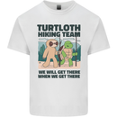 Turtloth Hiking Team Hiking Turtle Sloth Kids T-Shirt Childrens White