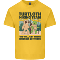 Turtloth Hiking Team Hiking Turtle Sloth Kids T-Shirt Childrens Yellow