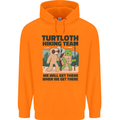 Turtloth Hiking Team Hiking Turtle Sloth Mens 80% Cotton Hoodie Orange