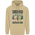 Turtloth Hiking Team Hiking Turtle Sloth Mens 80% Cotton Hoodie Sand