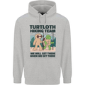 Turtloth Hiking Team Hiking Turtle Sloth Mens 80% Cotton Hoodie Sports Grey