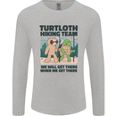 Turtloth Hiking Team Hiking Turtle Sloth Mens Long Sleeve T-Shirt Sports Grey