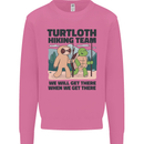 Turtloth Hiking Team Hiking Turtle Sloth Mens Sweatshirt Jumper Azalea