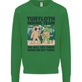 Turtloth Hiking Team Hiking Turtle Sloth Mens Sweatshirt Jumper Irish Green