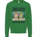 Turtloth Hiking Team Hiking Turtle Sloth Mens Sweatshirt Jumper Irish Green