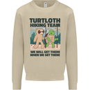 Turtloth Hiking Team Hiking Turtle Sloth Mens Sweatshirt Jumper Sand
