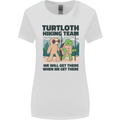 Turtloth Hiking Team Hiking Turtle Sloth Womens Wider Cut T-Shirt White