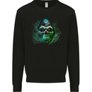 Twinkle Eyes Evil Skull Mens Sweatshirt Jumper Black