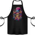 Twisted Skull LSD Fantasy Magic Mushrooms Cotton Apron 100% Organic Black