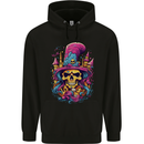 Twisted Skull LSD Fantasy Magic Mushrooms Mens 80% Cotton Hoodie Black