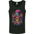 Twisted Skull LSD Fantasy Magic Mushrooms Mens Vest Tank Top Black