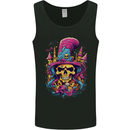 Twisted Skull LSD Fantasy Magic Mushrooms Mens Vest Tank Top Black