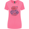Two Wheels Attitude Motorcycle Biker Motorbike Womens Wider Cut T-Shirt Azalea