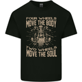 Two Wheels Biker Motorcycle Motorbike Kids T-Shirt Childrens Black