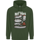 Types of Hot Dogs Fast Food Funny Childrens Kids Hoodie Forest Green