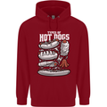 Types of Hot Dogs Fast Food Funny Childrens Kids Hoodie Red