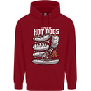 Types of Hot Dogs Fast Food Funny Childrens Kids Hoodie Red