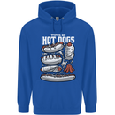 Types of Hot Dogs Fast Food Funny Childrens Kids Hoodie Royal Blue