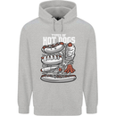 Types of Hot Dogs Fast Food Funny Childrens Kids Hoodie Sports Grey