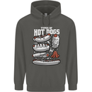 Types of Hot Dogs Fast Food Funny Childrens Kids Hoodie Storm Grey
