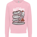 Types of Hot Dogs Fast Food Funny Kids Sweatshirt Jumper Light Pink