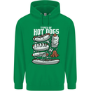 Types of Hot Dogs Fast Food Funny Mens 80% Cotton Hoodie Irish Green