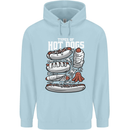 Types of Hot Dogs Fast Food Funny Mens 80% Cotton Hoodie Light Blue