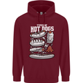 Types of Hot Dogs Fast Food Funny Mens 80% Cotton Hoodie Maroon