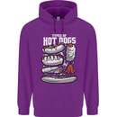 Types of Hot Dogs Fast Food Funny Mens 80% Cotton Hoodie Purple