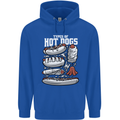 Types of Hot Dogs Fast Food Funny Mens 80% Cotton Hoodie Royal Blue