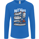 Types of Hot Dogs Fast Food Funny Mens Long Sleeve T-Shirt Royal Blue