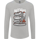 Types of Hot Dogs Fast Food Funny Mens Long Sleeve T-Shirt Sports Grey