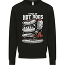 Types of Hot Dogs Fast Food Funny Mens Sweatshirt Jumper Black