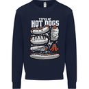 Types of Hot Dogs Fast Food Funny Mens Sweatshirt Jumper Navy Blue